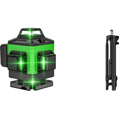 Livella laser, funzione autolivellante, alta visibilità, treppiede a 16 linee con borsa in tessuto (1/2)