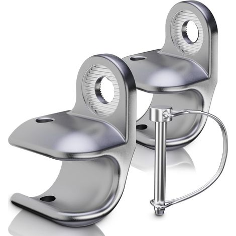 Attelage pour Remorque de vélo, Attelage pour Remorque(Argent, 2 pièces) (1/5)