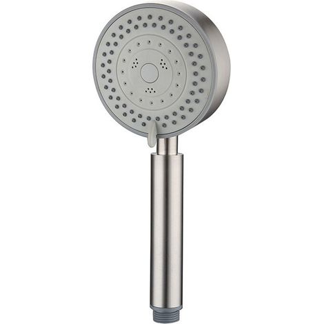 Pommeau Douche Haute Pression en Acier Inoxydable 304, Douche 5 Modes de Douchette à mainet bouton de l'interrupteur, Douche Salle de Bain Haute Pression et Installation Facile (1/4)