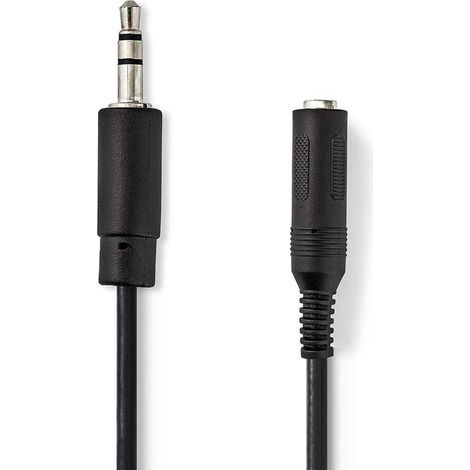Cable estereo pasador de 35 mm honra de 635 mm niquel plateado 020m redondo manga de plastico