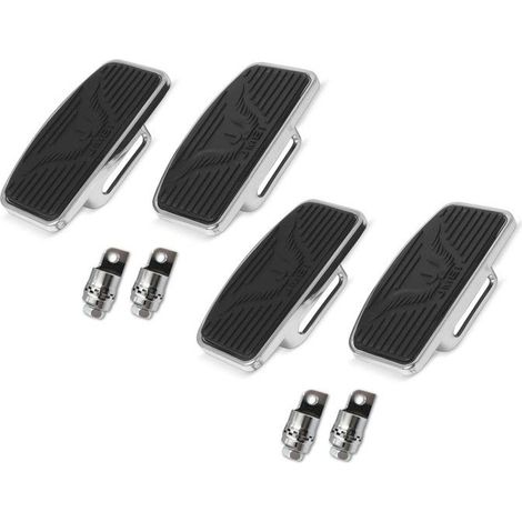 2x Fußrasten für Harley Davidson Dyna Super Glide / Custom vorne hinten FB4