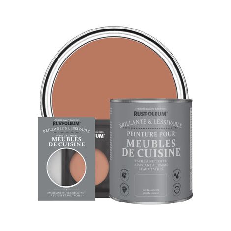 Peinture pour Meubles de Cuisine, Finition Brillante - Sienne (1/2)