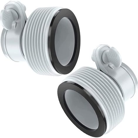 Adaptateur de Tuyau de pour Pompes, Paquet de 2, Adaptateur de Tuyau de Piscine pour raccords de 1,5 "et 1,25" (1/4)
