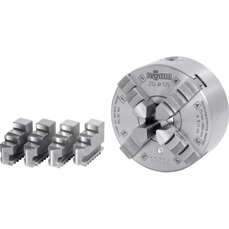 Ganasce 4 Con Dispositivo Di Centraggio Cilindrico, Din 6350, Corpo In Acciaio Zs No. 800, Dimensioni Ø 160 Mm Foro Diametro A E 42 Millimetri (1/3)