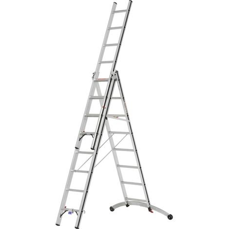 Mehrzweckleiter 3x8 Sprossen - Länge ausgefahren 5.21m - 7024724