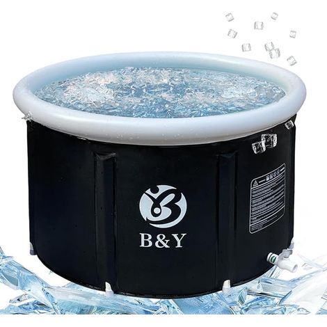 Foldable Bathtub 35 x 55 cm Inflatable Ice Bath 342 L Cold Water Therapy (1/5)
