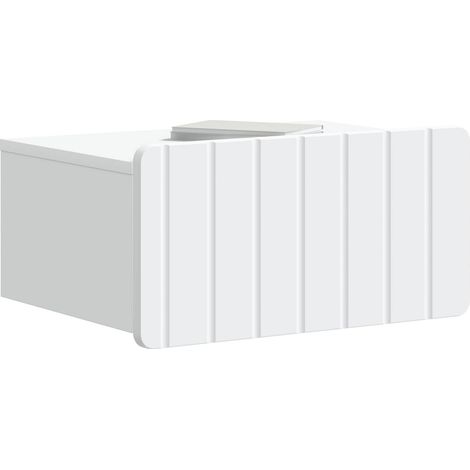 Maison Exclusive - Mobiletto da notte a muro 2 pcs Bianco 49 x 34,5 x 24 cm