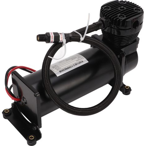 Compresseur d'air 200 PSI fil de cuivre avec interrupteur de contrôle de température robuste universel 12V pour voiture bateau navire (1/5)