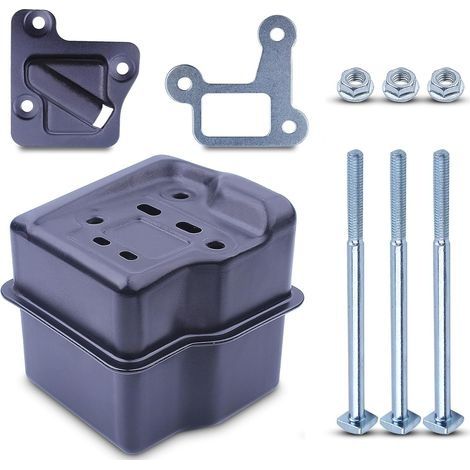 Kit Échappement pour STIHL 029 039 MS310 MS290 MS390 Série Tronçonneuse, Pot d'echappement + Joint + Vis et Écrous + Support Silencieux Accessoire Pièces de Rechange (1/5)