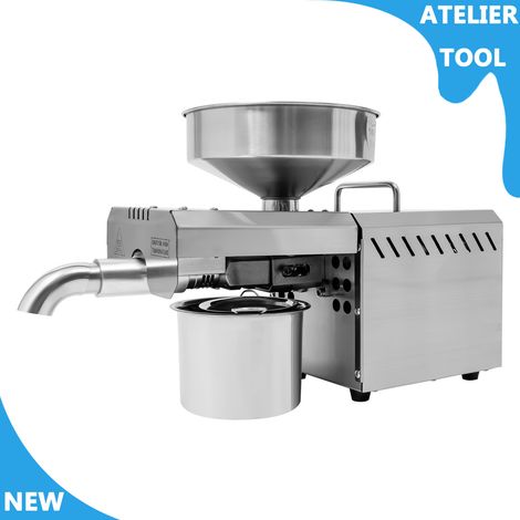 ATELIER 610W machine de presse à huile écran numérique de contrôle de température extracteur d'huile acier inoxydable (1/5)