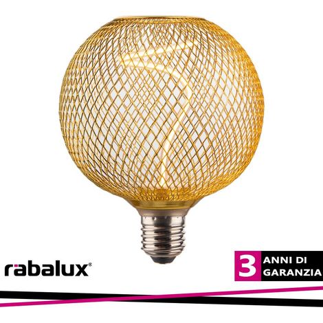 FIL. LED, E27 G125,5W,270LM,1800K, GOLD