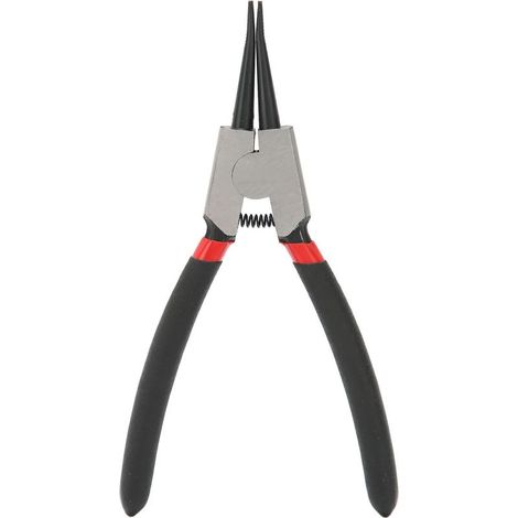 Pince à circlips externe droite en acier au carbone avec revêtement en caoutchouc, multifonctionnelle, SK-112-6D, 150 mm, 1,5 mm