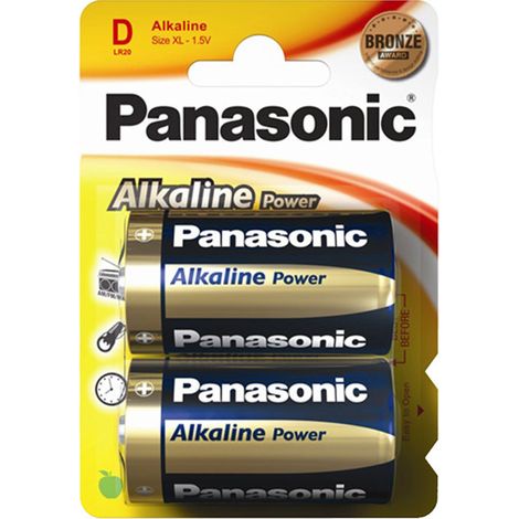 Pila Lr20 D Alkaline Power Panasonic (blister 2 Pilas) Lr20apb/2bp