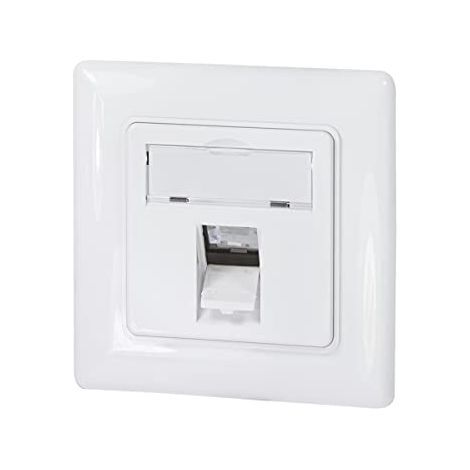 LOGILINK PROFESSIONAL LOGILINK NK4053 BOÎTIER ENCASTRABLE POUR 1 MODULE KEYSTONE COMPATIBLE DESIGN BLANC PUR (RAL 9010)