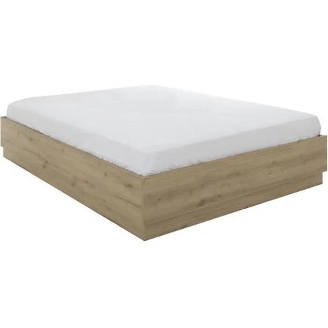 Gami TIDY Truhenbett Eiche und Elfenbein 160 x 200 cm