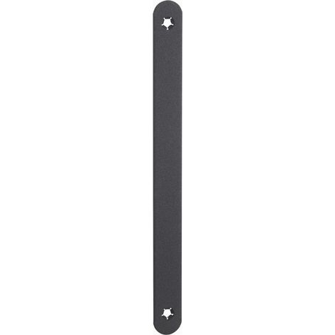Blindabdeckung Renovierung THIRARD 230x20x2,5 mm Schwarz Abgerundete Enden - 1390 (1/2)