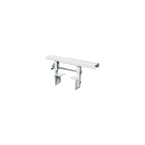Itar – Support tablette radiateur acier réglable – Décor blanc – Longueur 190 mm – Largeur 35 mm – Épaisseur 1,5 mm – Pour tablette jusqu'à 280 mm