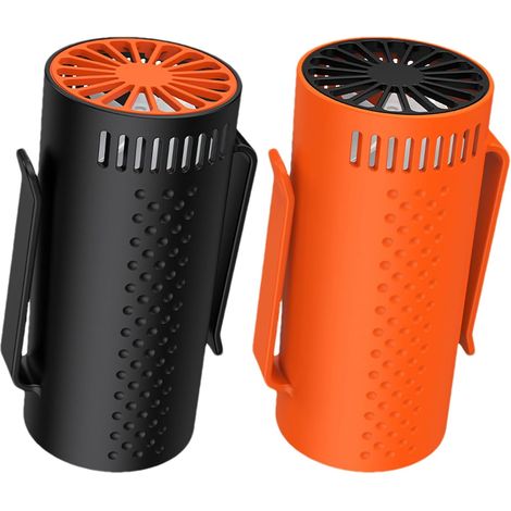 JSSEVN - Mini ventilador portátil, con batería de 4500 mAh y 100 velocidades, con clip para colgar al cuello y tener las manos libres. (1/5)