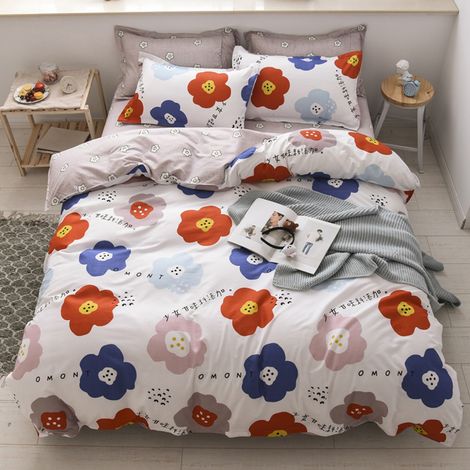 Parure Copripiumino Matrimoniale con stampa Sacco e federe Set Letto due piazze Disegno 1 - Matrimoniale