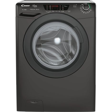 Candy Ultra Hygiene Ultra, Lavatrice Carica Frontale 12 KG, Classe A, 1400 giri, Nero, Inverter, Vapore, Wi-Fi, Ciclo Igiene, HES14124TWMBB5-S