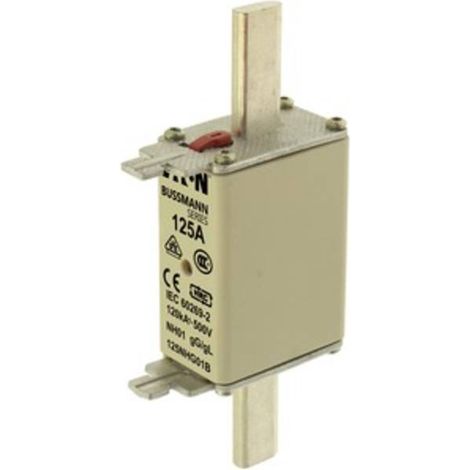 Fusibile a collegamento, BT, 125 A, CA 500 V, NH01, gL/gG, IEC, doppio indicatore