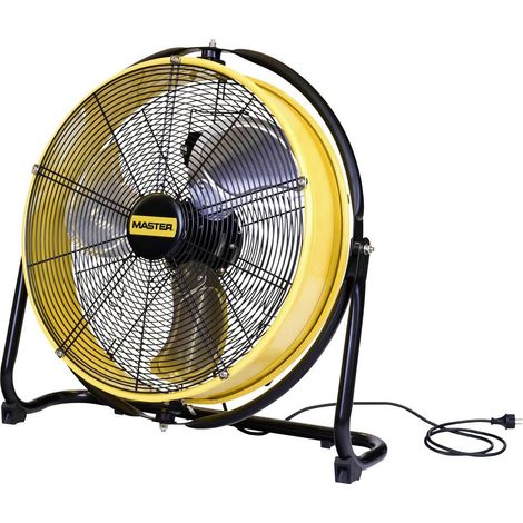 Ventilateur de sol Master Klimatechnik DF-20P 98 W, 110 W, 125 W (Ø x H) 700 mm x 685 mm jaune, noir (1/2)