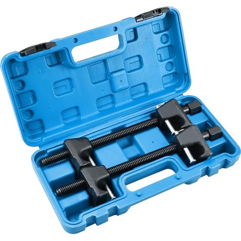 Lot de 2 pinces de suspension Macpherson pour compresseur de ressort hélicoïdal de voiture, camion, garage, outil automobile (Bleu) (1/5)