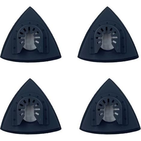 Disque de ponçage triangulaire de 80 mm, accessoires de ponçage pour le travail du bois, adapté au meulage et au polissage(4 articles) (1/5)