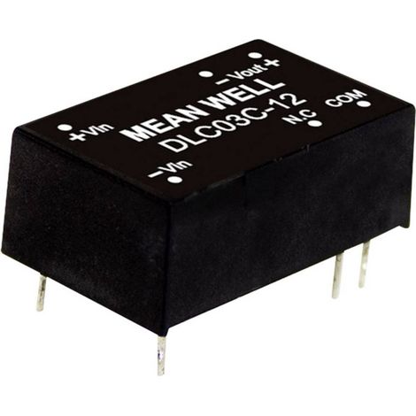 MEAN WELL DLC03B-12 Module convertisseur CC/CC 125 mA 3 W Nbr. de sorties: 2 x Contenu 1 pc(s) (1/2)