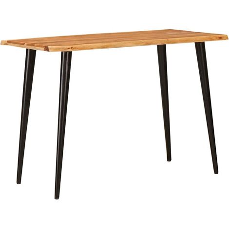 Esstische Braun und Schwarz 110 x 55 x 78 cm Massivholz Mango