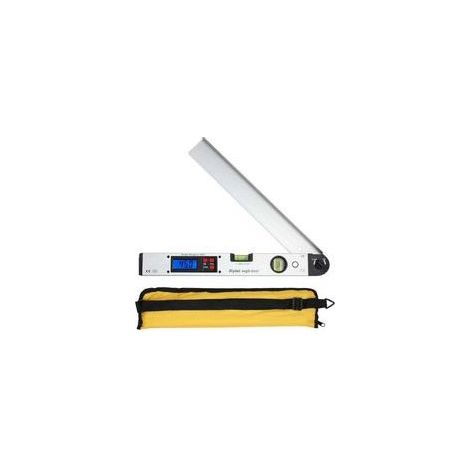 Niveau d’angle numérique 0–225°, règle de 400 mm (16 po) avec écran LCD rétroéclairé, niveaux à bulle intégrés pour bricolage, toiture et travaux professionnels – étui inclus (1/5)