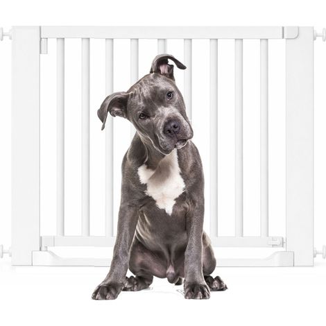 Bettacare Wooden Heritage Flat Step Dog Gate, White, 95cm - 103cm