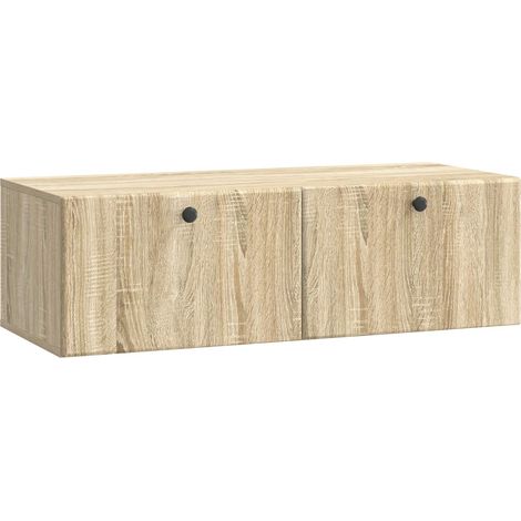 Mueble de TV de pared 98 x 41 x 30 cm Roble