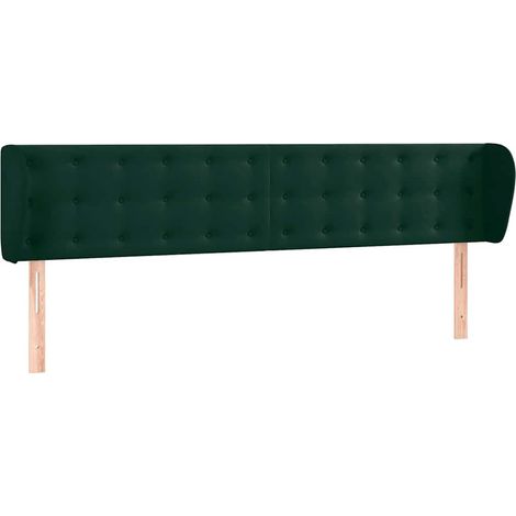 Maison Exclusive - Cabecero de terciopelo verde oscuro 203x23x78/ (1/5)