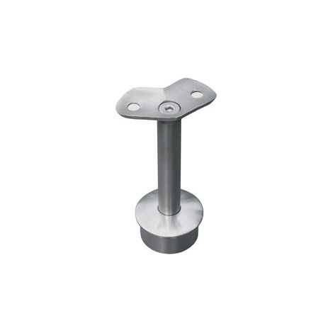 [QUALITE FRANCAISE] - Support main courante d'angle pour tube Ø42,4mm - Hauteur 80mm Ouverture 135° - À manchonner - Inox 304