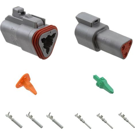 Kit connettore serie DT maschio femmina 3 vie