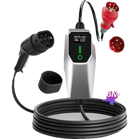 Chargeur EV, Design Portable, Compatibilité Polyvalente, SYS 11KW 8M, Type2-e (1/2)