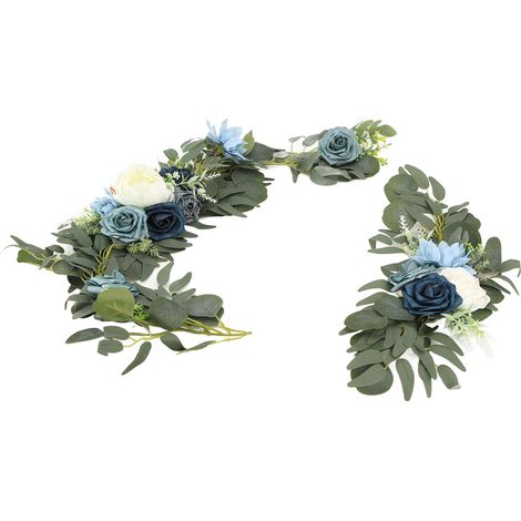Ensemble de guirlandes de fleurs artificielles pour arche décorative de mariage, réception et cérémonie (réf. 18058-HL). (1/5)