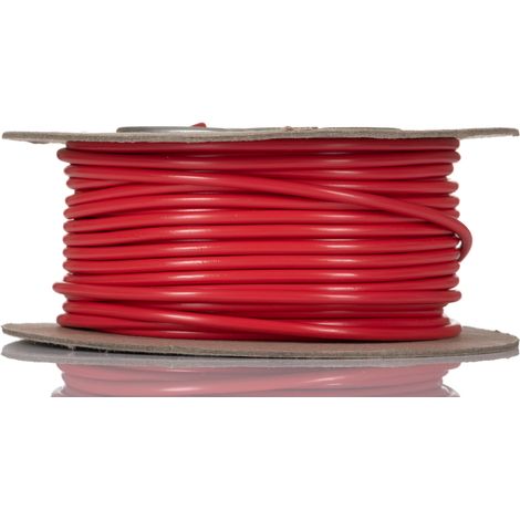 RS PRO Fil de câblage, section 2,5 mm², 1000 V Rouge Cuivre, Maximum +70 °C, 25m ( Prix pour Bobine de 25 Mètres )