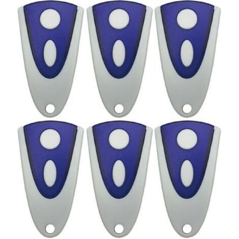 Lot de 6 Émetteur Porte de Garage 433,92MHz tible avec Novoferm Novotron 502 MAX43-2 Novotron 512 MIX43-2 pour Novotron 522 Novoferm MNHS433-2 (1/4)
