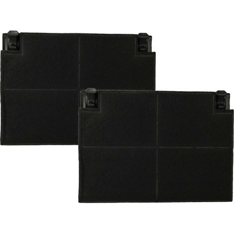 vhbw 2x filtro a carboni attivi compatibile con Küppersbusch MFL 1001 E, PFL 1001 E cappe aspiranti - 19,5 x 13,9 x 2,2 cm