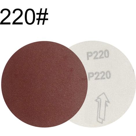 GARRYFIZH 100 morceaux de papier de verre autocollant de 5 pouces (1/5)