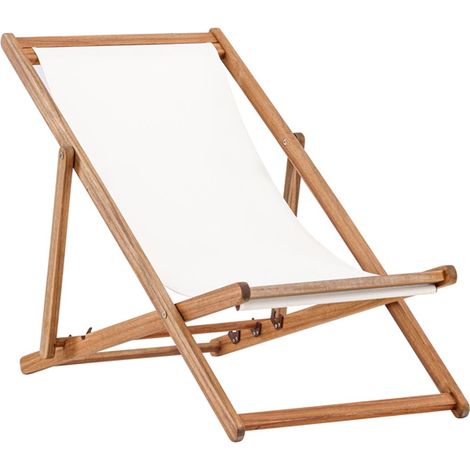 Chilienne en Bois "Peachy" 105cm Naturel & Beige (1/5)