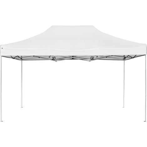 Profi-Partyzelt Faltbar Aluminium 4,5x3 m Weiß vidaXL