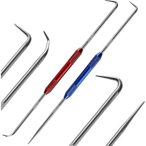 2-teiliges Demontagewerkzeug-Set, Präzisionshaken und -pickel, legierter Stahl, für Öldichtungen, Kfz-Mechaniker (1/5)