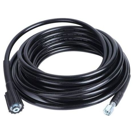 SUNXURY,Tuyau pour Nettoyeur Haute Pression, Tuyau de Nettoyage à Filetage M14xM22 10 m, Garage Industriel pour Entreprise de Nettoyage de Voiture (1/5)