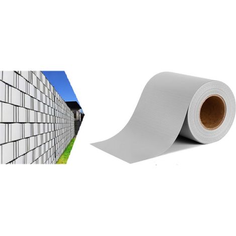 Brise Vue occultant clôture en PVC 450g/m² avec 70 clips de montage (1/4)