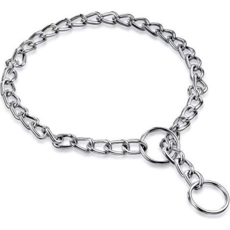 Hundeerziehungshalsband, Metall, Silber - Crezuo (1/5)