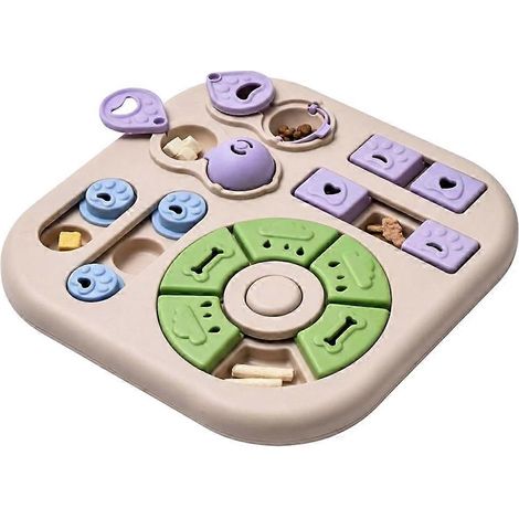 Hunde-Instruktionsspielzeug zur geistigen Stimulation von Hunden, interaktives kognitives Puzzlespielzeug, Leckerli-Spender mit langsamer Futterausgabe (1/5)