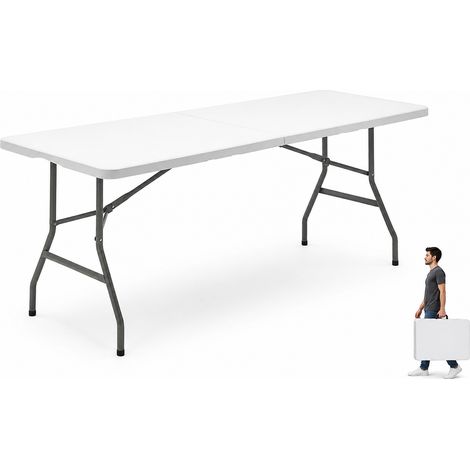 Mesa Plegable Jardín Portátil 180x74x74 cm (1/5)